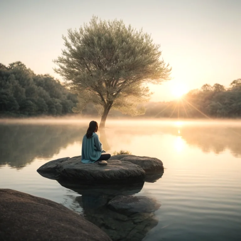 Meditation im Wald für inneres Wachstum